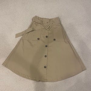 NWT Forever 21 A-Line Utility Skirt